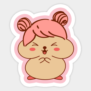 Kawaii Hamster Hair Sticker